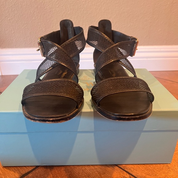 Vivienne Westwood Esther Black Mesh Sandals - Picture 3 of 12